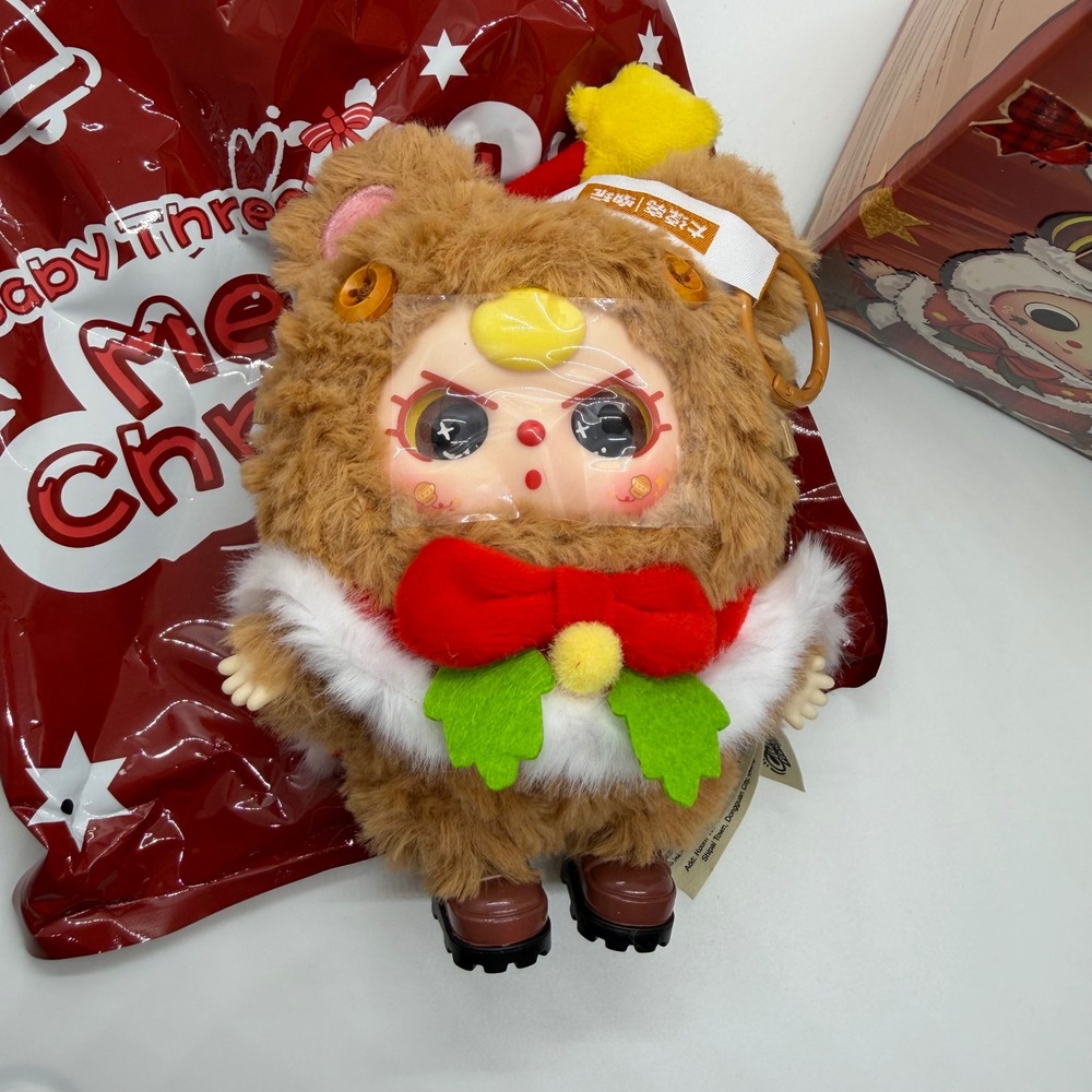 Baby Three Merry Christmas Series Confirmed Ginger Guard Plush Pendant